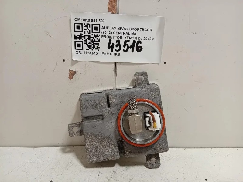 Centralina Proiettori Xenon 8K0 941 597 Audi A3 8VA Sportback 2012