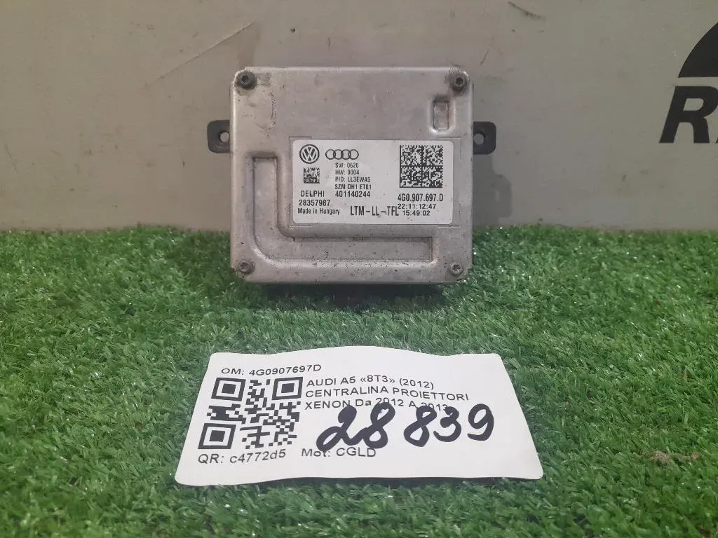 Centralina Proiettori Xenon 4G0907697D Audi A5 8T3 2012