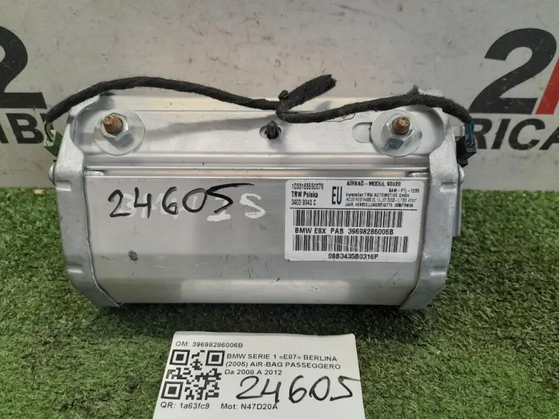 Air-bag Passeggero 39698286006B Bmw Serie 1 E87 Berlina 2005