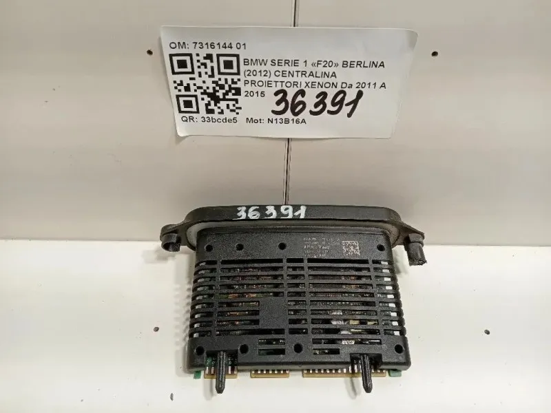 Centralina Proiettori Xenon 7316144 01 Bmw Serie 1 F20 Berlina 2012
