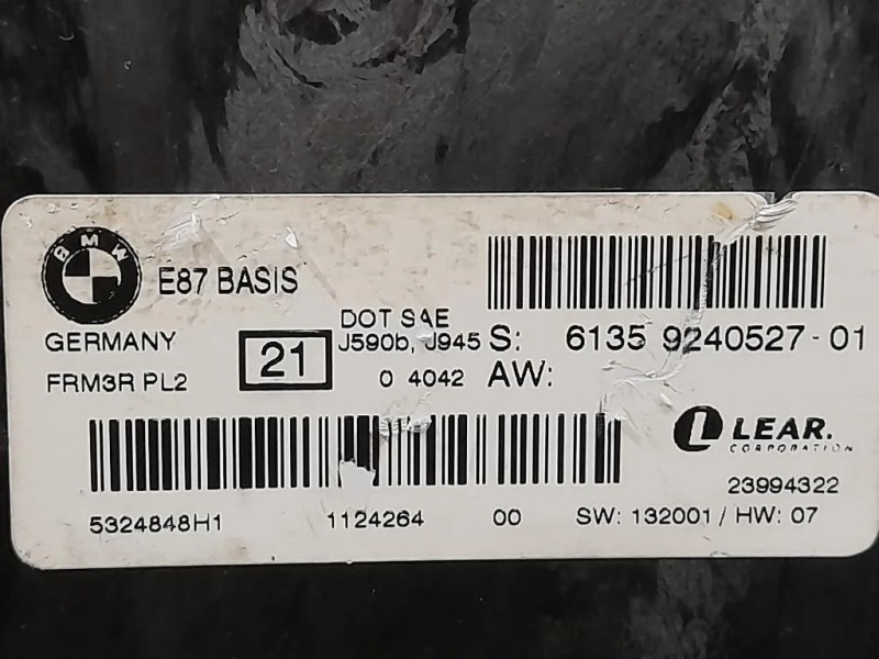 Centralina Proiettori Xenon 6135-9240527-01 Bmw Serie 3 E92 Coupe 2007