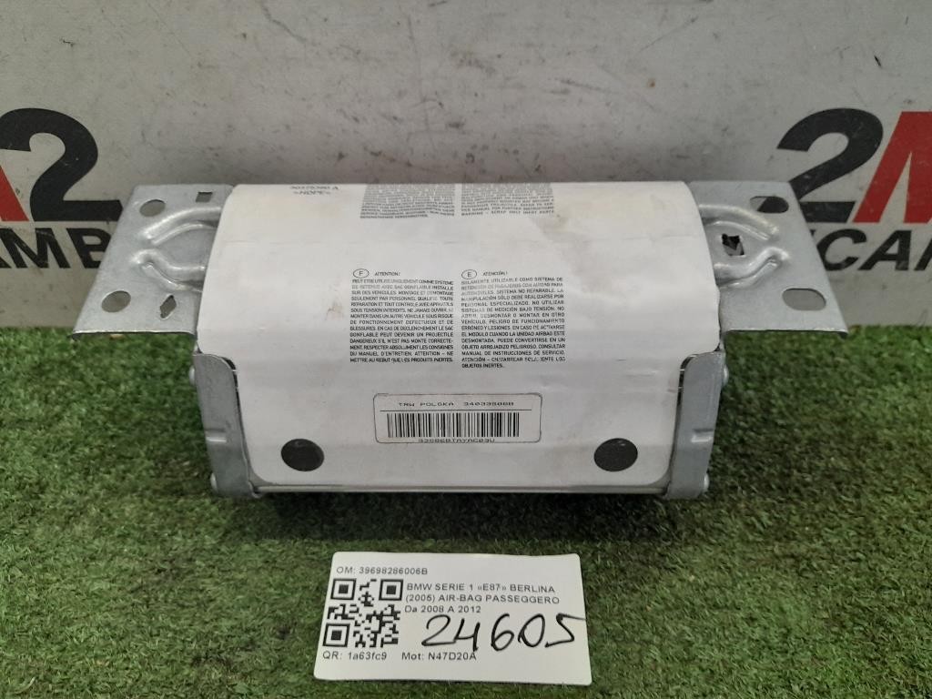Air-bag Passeggero 39698286006B Bmw Serie 1 E87 Berlina 2005