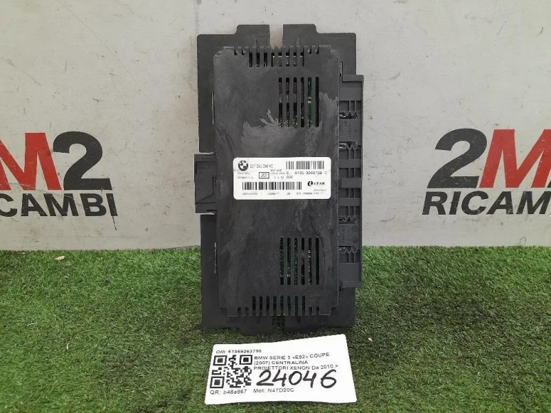 Centralina Proiettori Xenon 61359263798 Bmw Serie 3 E92 Coupe 2007