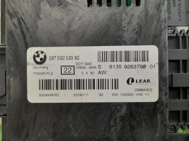 Centralina Proiettori Xenon 61359263798 Bmw Serie 3 E92 Coupe 2007