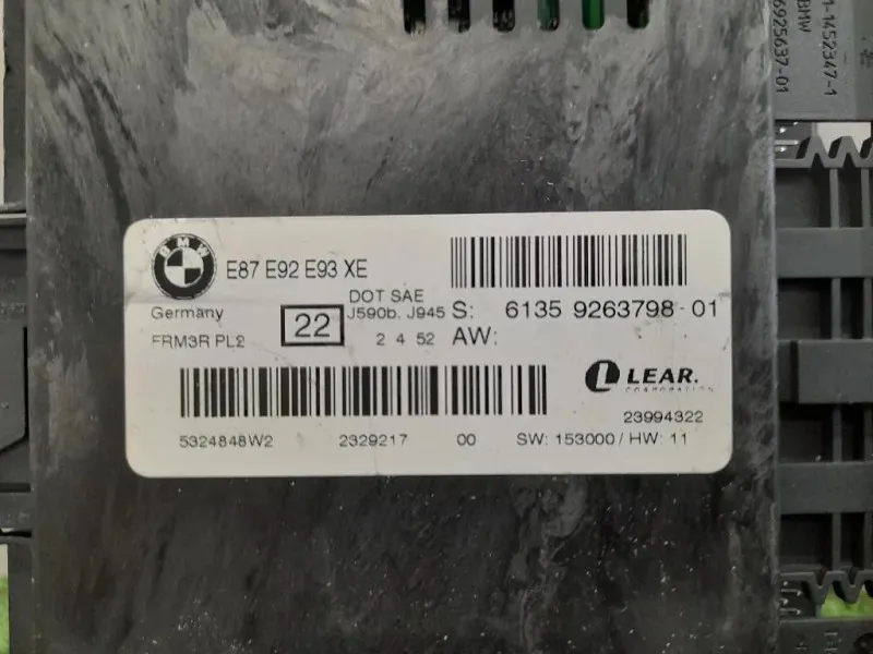 Centralina Proiettori Xenon 61359263798 Bmw Serie 3 E92 Coupe 2007