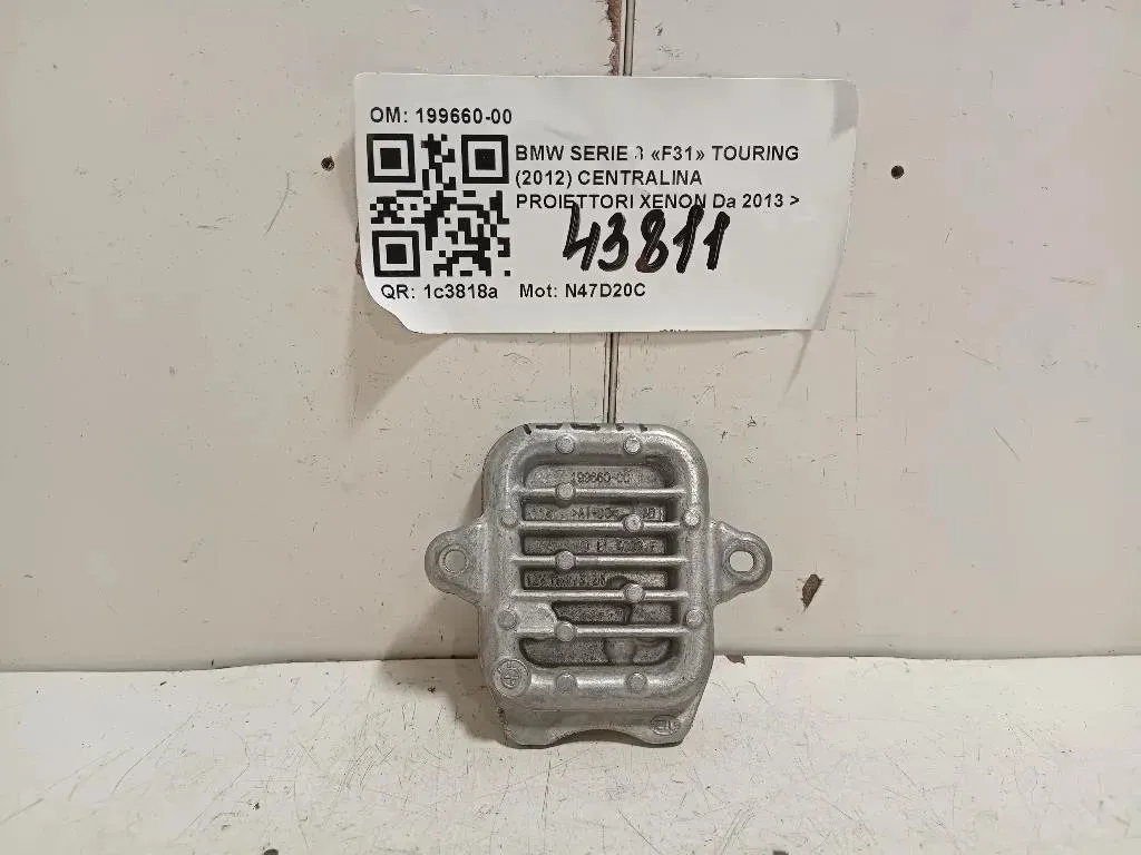 Centralina Proiettori Xenon 199660-00 Bmw Serie 3 F31 Touring 2012