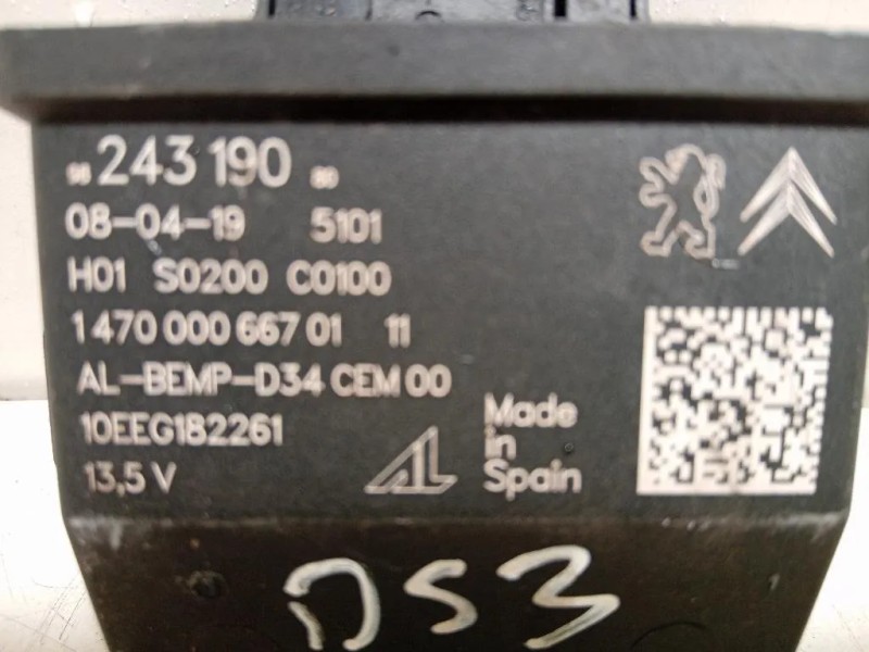 Centralina Proiettori Xenon 9824319080 Citroen DS3 Crossback 2018