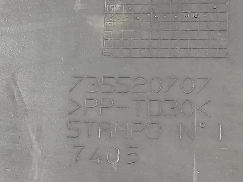 Modanatura Paracolpi Paraurti POST 1 PZ 735520707 Fiat Panda III 2012