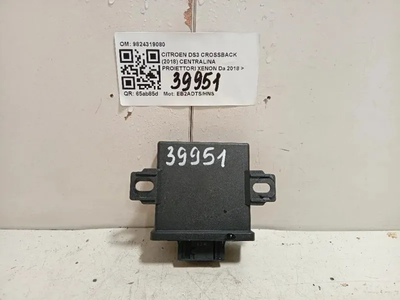 Centralina Proiettori Xenon 9824319080 Citroen DS3 Crossback 2018