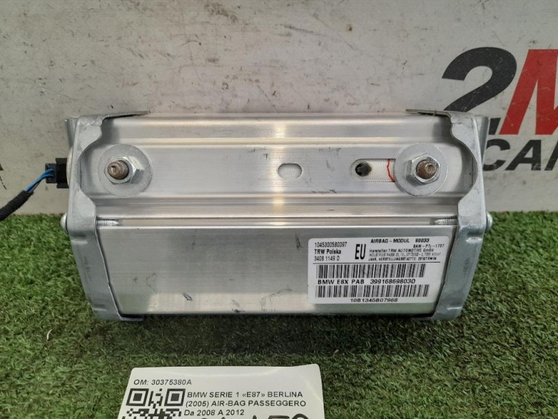 Air-bag Passeggero 30375380A Bmw Serie 1 E87 Berlina 2005