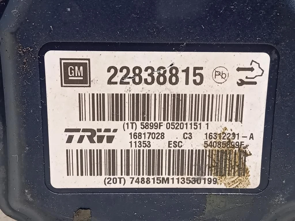 Pompa ABS ANT 22838815 Opel Insignia A 2009