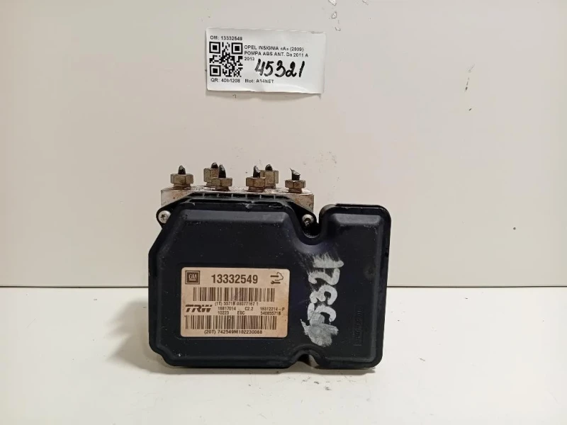 Pompa ABS ANT 13332549 Opel Insignia A 2009