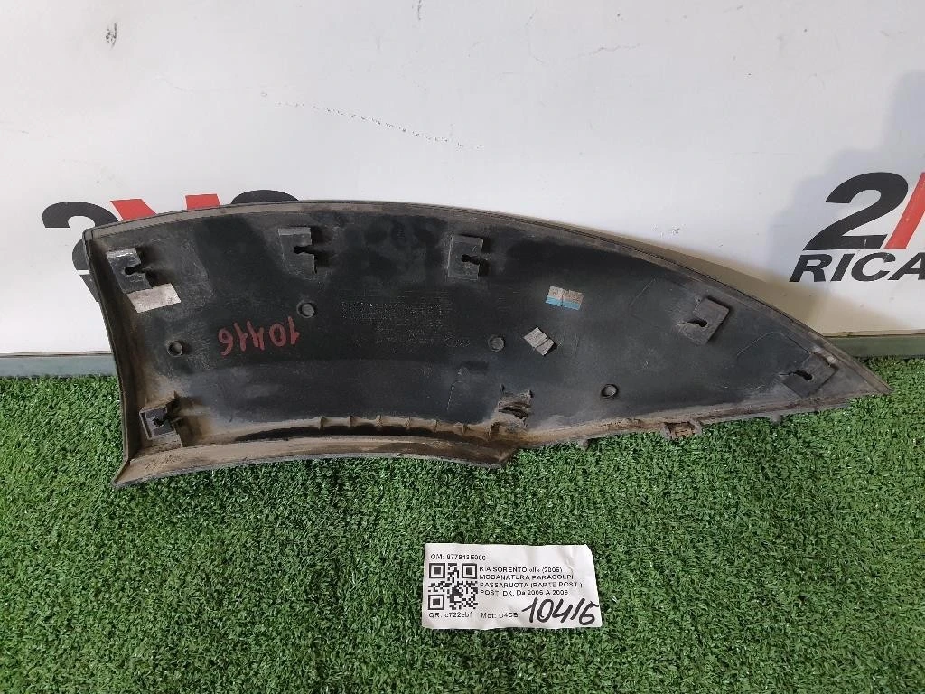 Modanatura Paracolpi Passaruota Parte POST POST DX 877913E000 Kia Sorento II 2006