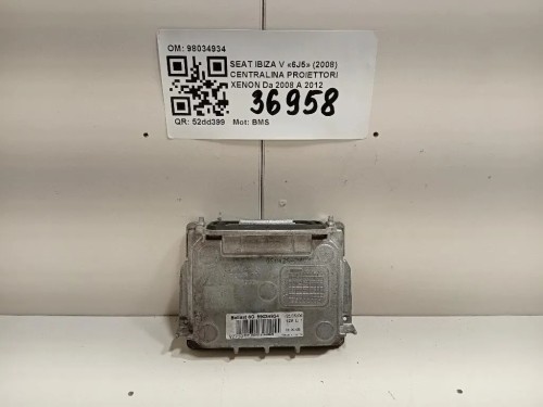 Centralina Proiettori Xenon 98034934 Seat Ibiza V 6J5 2008
