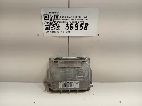 Centralina Proiettori Xenon 98034934 Seat Ibiza V 6J5 2008