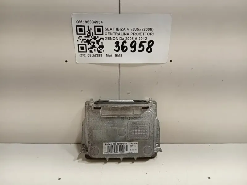 Centralina Proiettori Xenon 98034934 Seat Ibiza V 6J5 2008