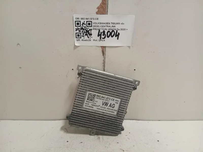 Centralina Proiettori Xenon 992941572CE Volkswagen Tiguan II 2020