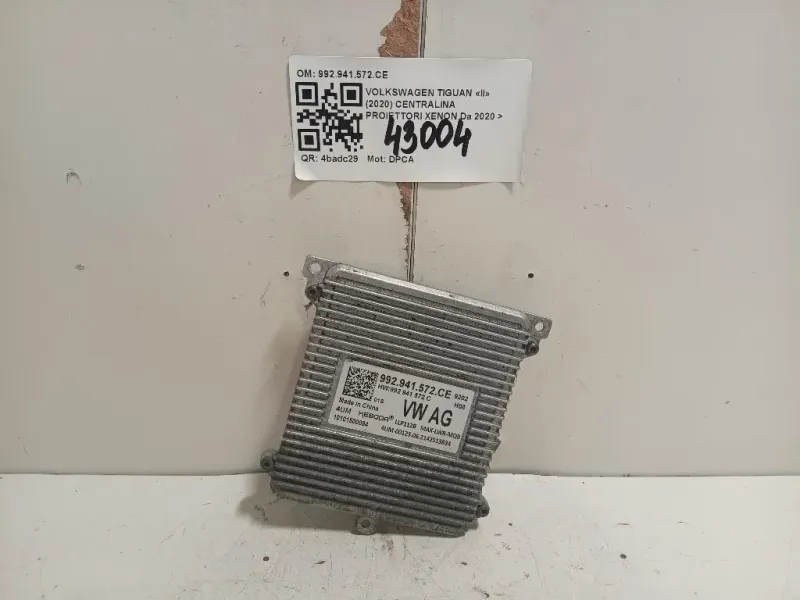 Centralina Proiettori Xenon 992941572CE Volkswagen Tiguan II 2020