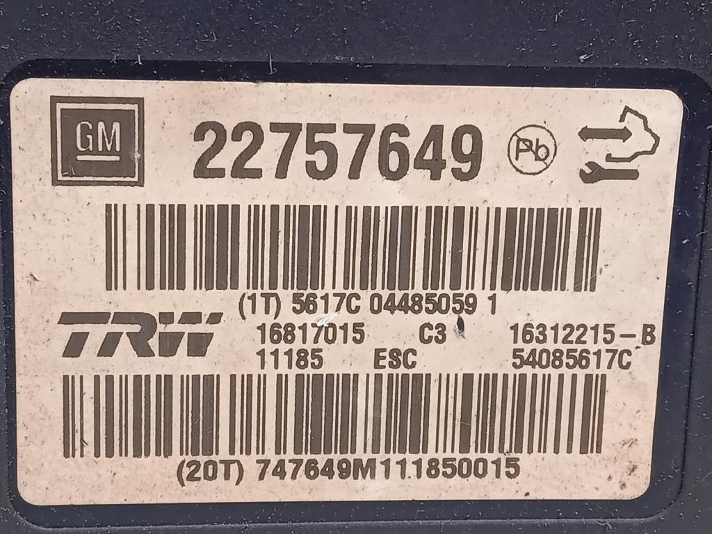 Pompa ABS ANT 22757649 Opel Insignia A 2009