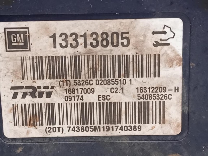 Pompa ABS ANT 13313805 Opel Insignia A 2009