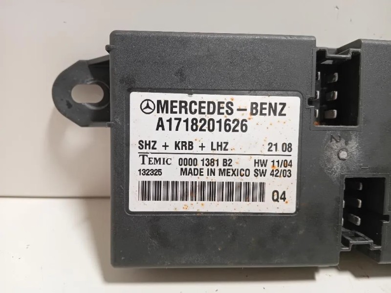 Centralina Riscaldamento Sedile ANT A1718201626 Mercedes Classe SLK R171 2004