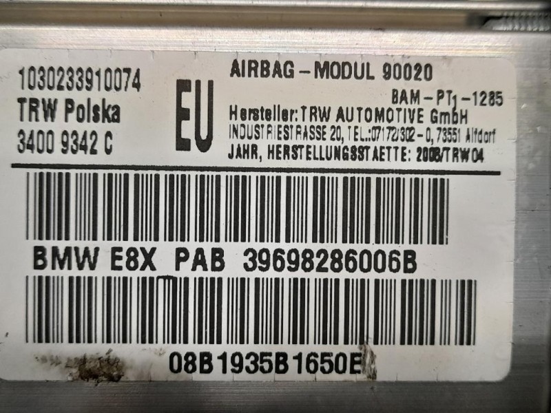 Air-bag Passeggero 30375380A Bmw Serie 1 E87 Berlina 2005