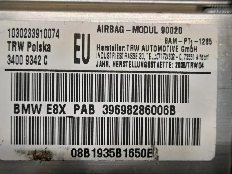 Air-bag Passeggero 30375380A Bmw Serie 1 E87 Berlina 2005