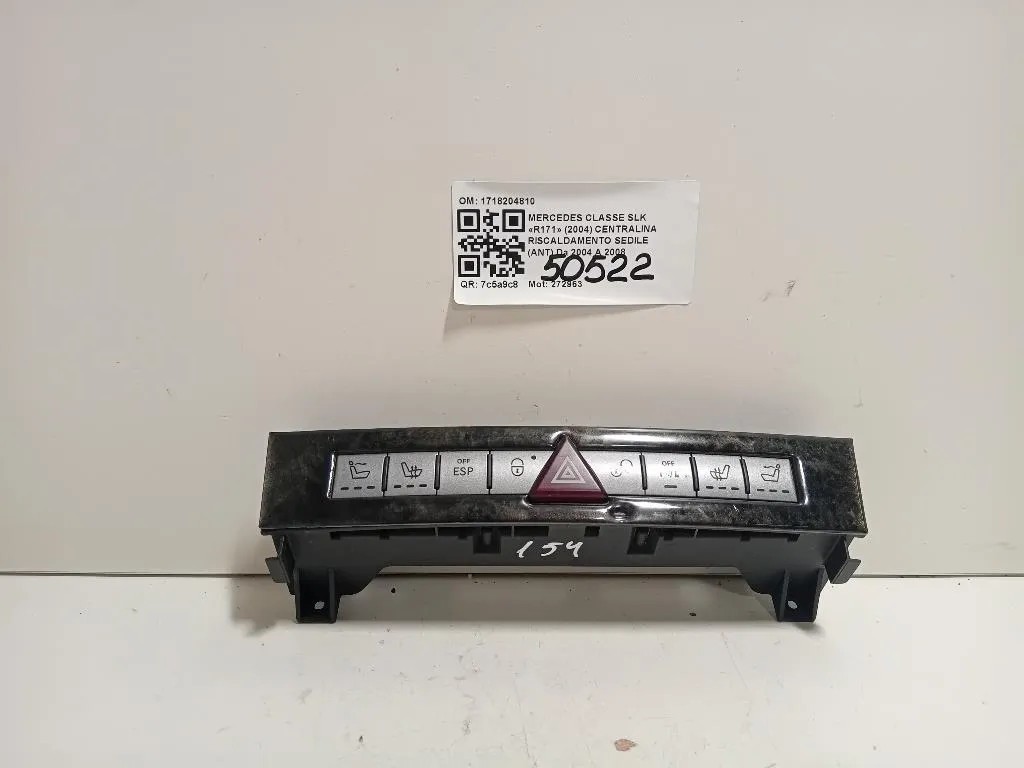 Centralina Riscaldamento Sedile ANT 1718204810 Mercedes Classe SLK R171 2004