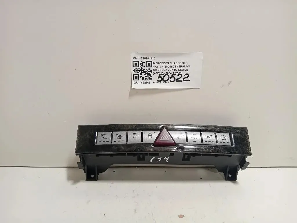 Centralina Riscaldamento Sedile ANT 1718204810 Mercedes Classe SLK R171 2004