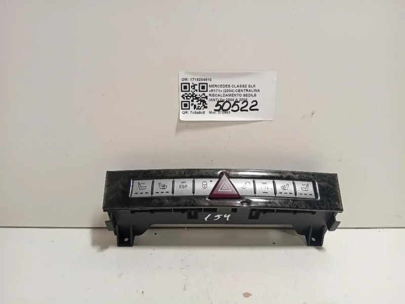 Centralina Riscaldamento Sedile ANT 1718204810 Mercedes Classe SLK R171 2004