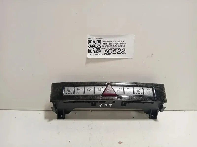 Centralina Riscaldamento Sedile ANT 1718204810 Mercedes Classe SLK R171 2004