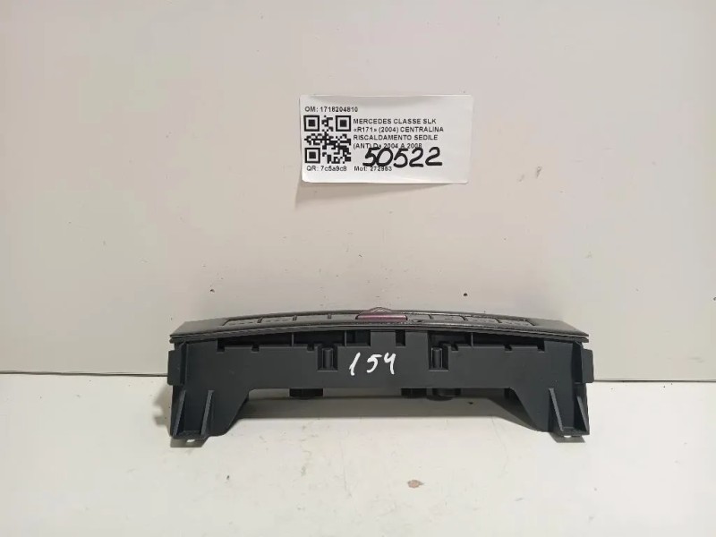 Centralina Riscaldamento Sedile ANT 1718204810 Mercedes Classe SLK R171 2004
