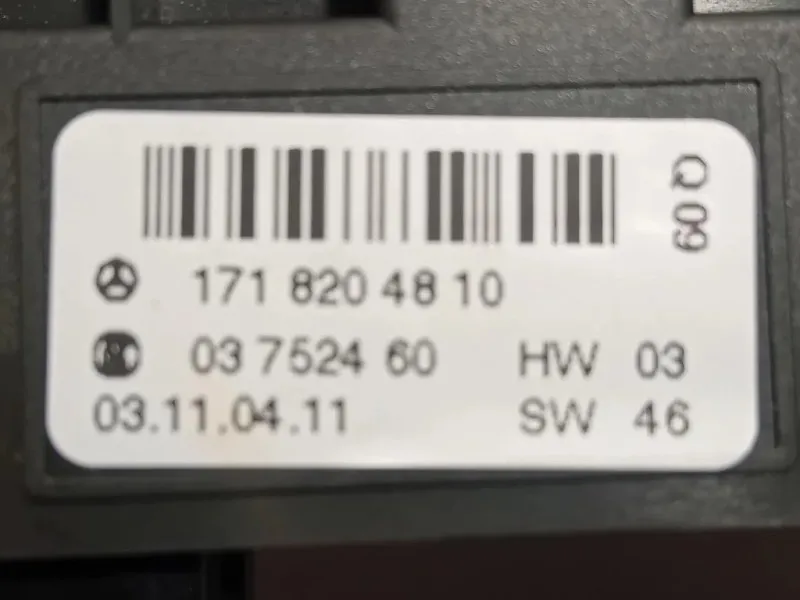 Centralina Riscaldamento Sedile ANT 1718204810 Mercedes Classe SLK R171 2004