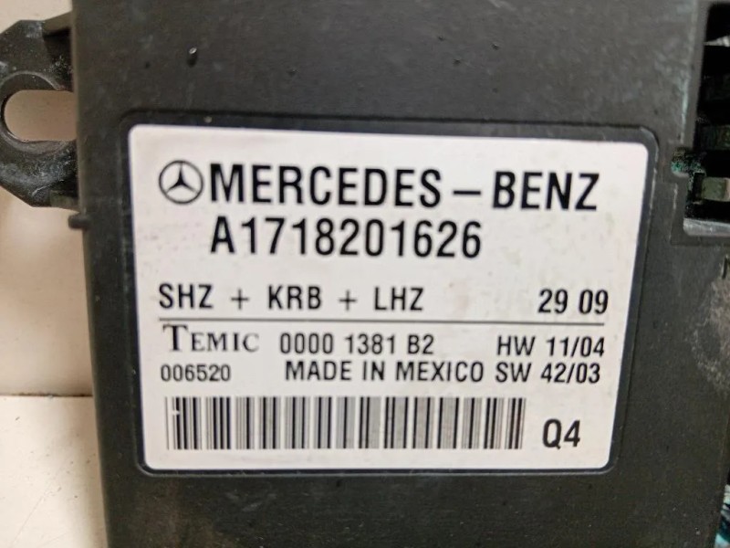 Centralina Riscaldamento Sedile ANT A1718201626 Mercedes Classe SLK R171 2004