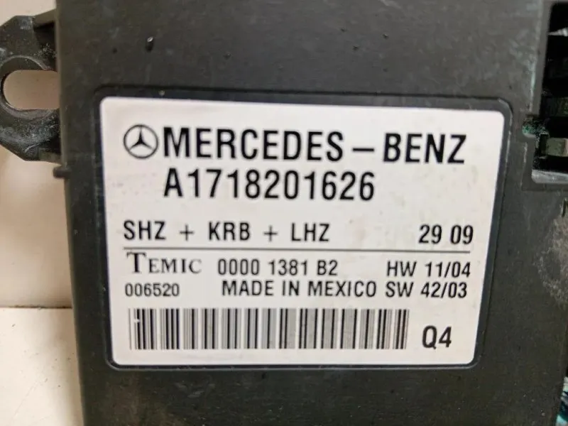 Centralina Riscaldamento Sedile ANT A1718201626 Mercedes Classe SLK R171 2004