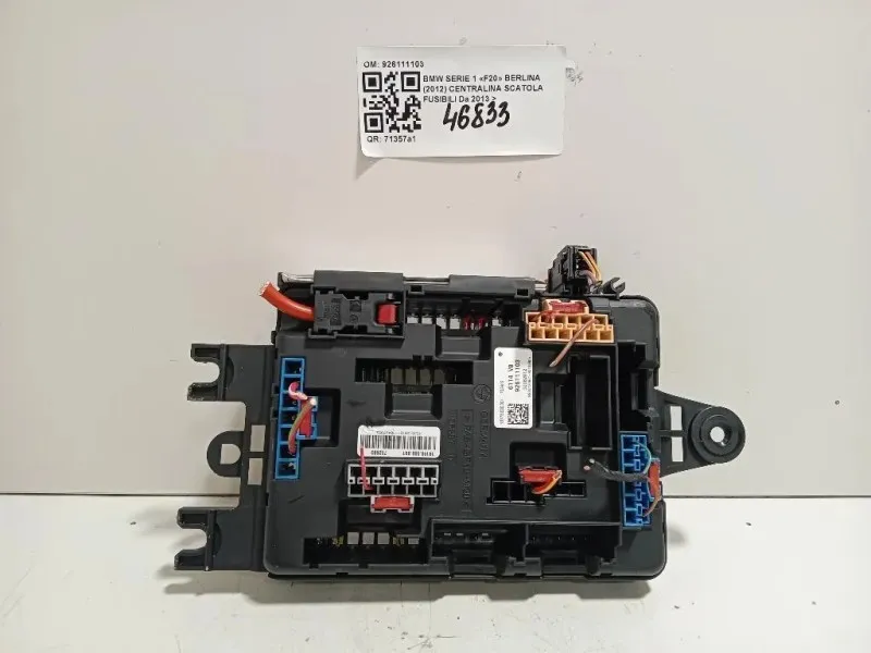 Centralina Scatola Fusibili 926111103 Bmw Serie 1 F20 Berlina 2012