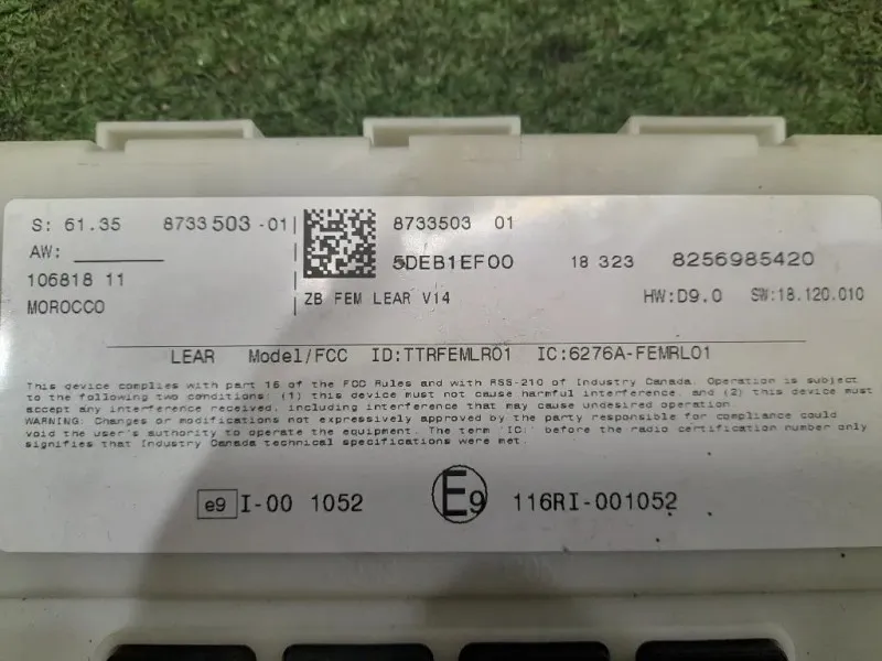 Centralina Scatola Fusibili 10681811 Bmw Serie 1 F20 Berlina 2012