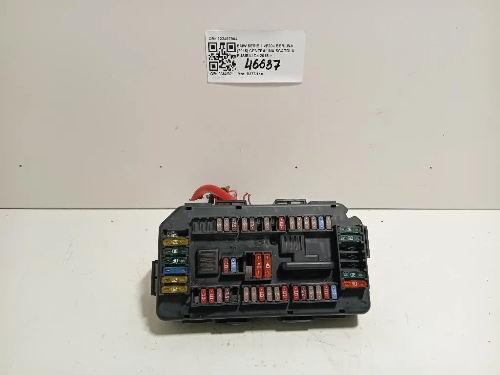 Centralina Scatola Fusibili 922487904 Bmw Serie 1 F20 Berlina 2015
