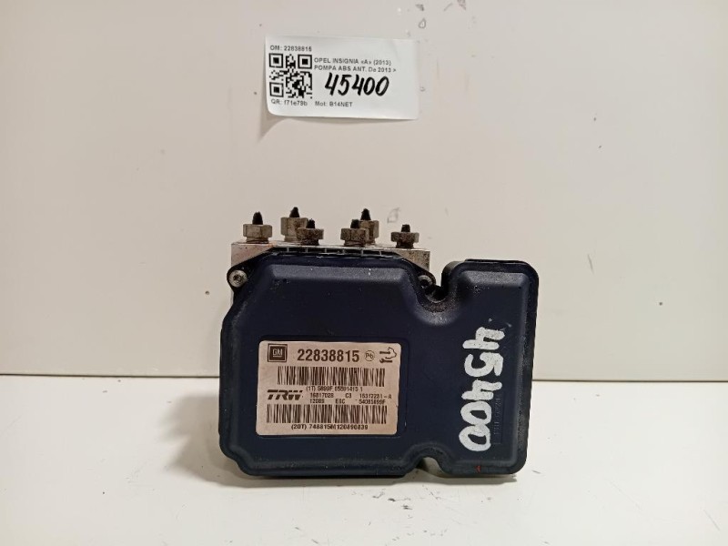 Pompa ABS ANT 22838815 Opel Insignia A 2013