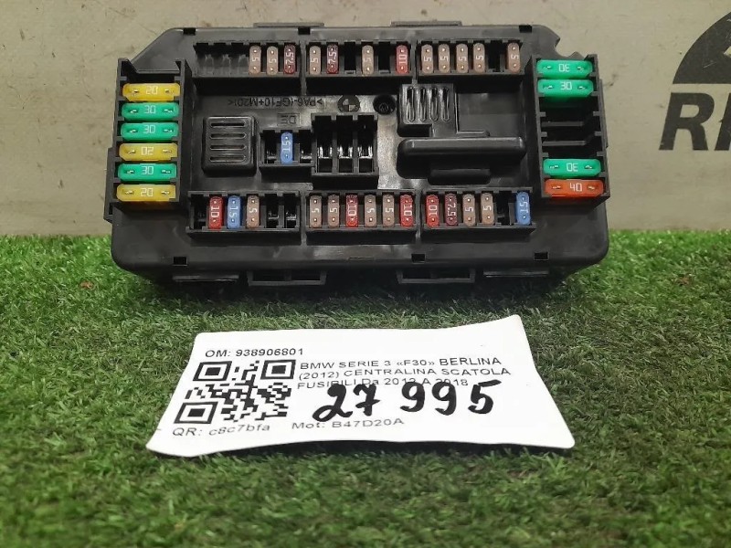 Centralina Scatola Fusibili 938906801 Bmw Serie 3 F30 Berlina 2012