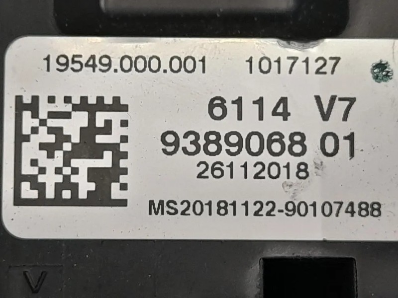 Centralina Scatola Fusibili 938906801 Bmw Serie 3 F30 Berlina 2012