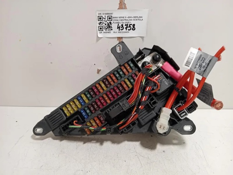 Centralina Scatola Fusibili 518956057 Bmw Serie 5 E60 Berlina 2004