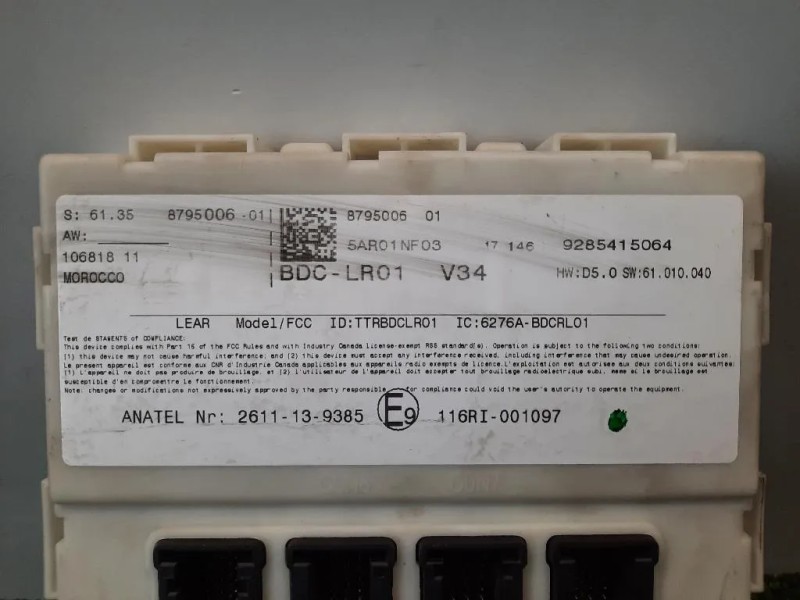 Centralina Scatola Fusibili 61358795006 Bmw X1 F48 2015