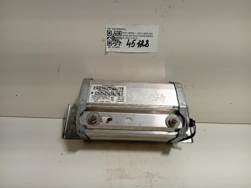 Air-bag Passeggero 39916869802L Bmw Serie 1 E87 Berlina 2005
