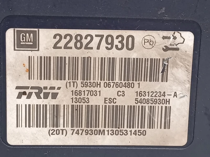 Pompa ABS ANT 22827930 Opel Insignia A 2013