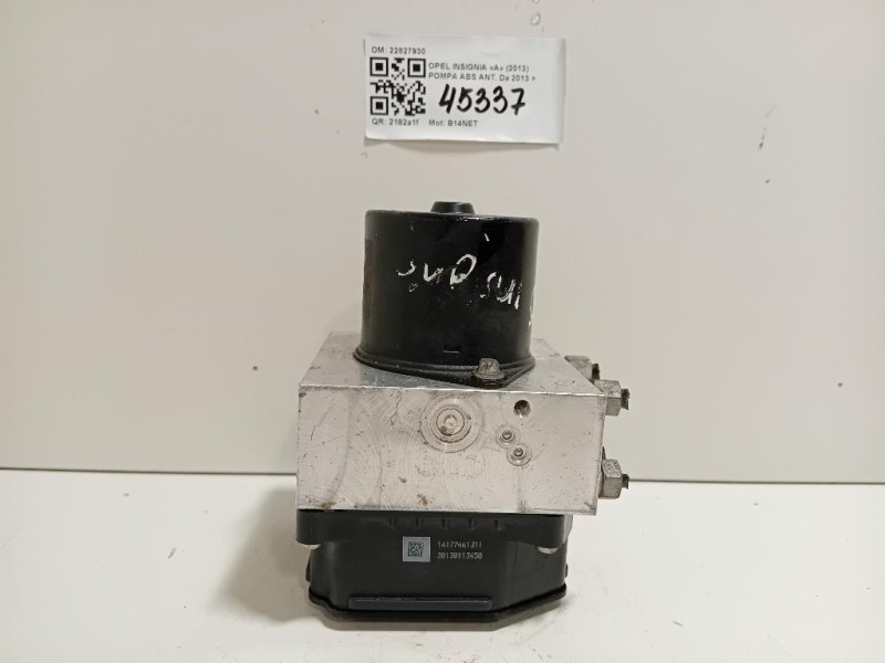 Pompa ABS ANT 22827930 Opel Insignia A 2013