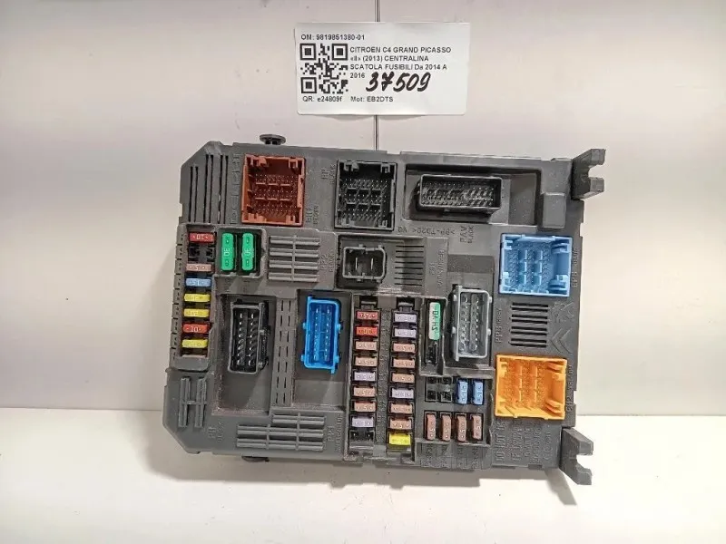 Centralina Scatola Fusibili 9819851380-01 Citroen C4 Grand Picasso II 2013