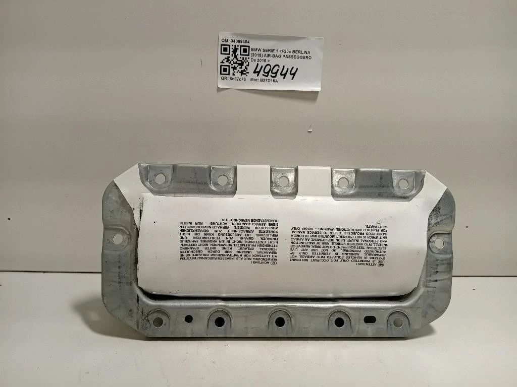 Air-bag Passeggero 34089354 Bmw Serie 1 F20 Berlina 2015
