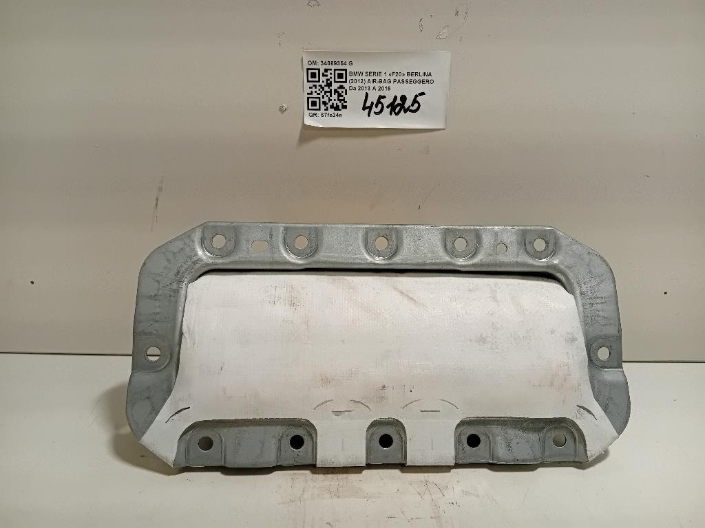 Air-bag Passeggero 34089354 G Bmw Serie 1 F20 Berlina 2012