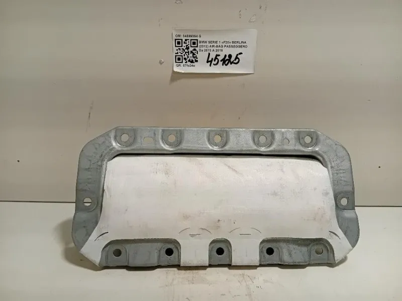Air-bag Passeggero 34089354 G Bmw Serie 1 F20 Berlina 2012